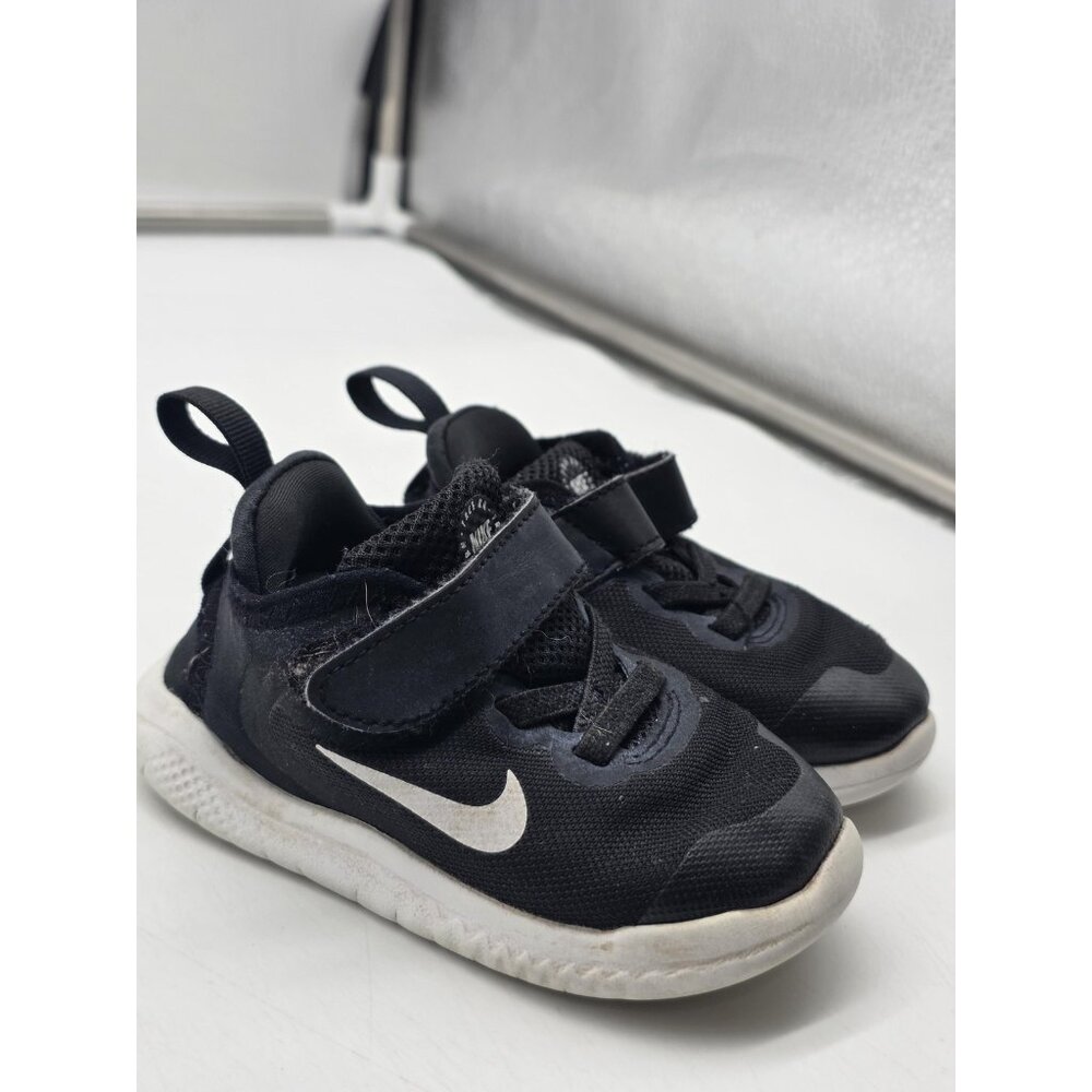 Nike Free RN Shoes Kids Size 6C Black Running Sneakers Damage
